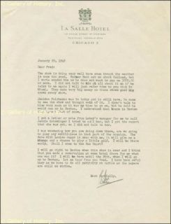 Babe Mildred Didrikson Zaharias Typed Letter Signed