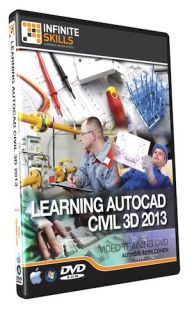 Infiniteskills AutoCAD Civil 3D 2013 Tutorial Video Training DVD ROM 9 