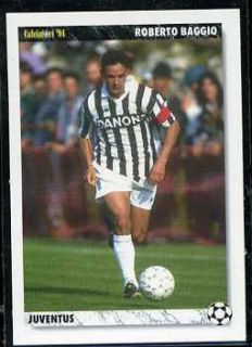 Roberto Baggio 1994 Joker soccer card Juventus AC Milan Bologna Italy 