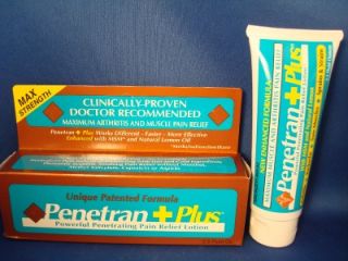 Penetran + Plus Arthritis & Muscle Pain Relief Lotion Cream Tube MSN 2 