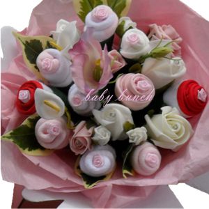 Baby Clothes Bouquet Handmade Girl Baby Shower Gift New