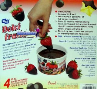 Dolci Frutta Dipping Chocolate Bakers Covered Strawberries 32oz Easy 
