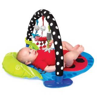 Baby Playmat Activity Gym NEW Infant Play Bolstered Mats Mat Hanging 