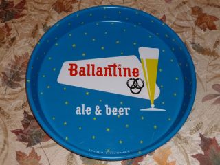 BALLANTINE vintage beer tray 1960s GREAT SHAPE