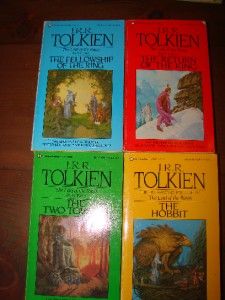   Tolkien Boxed Box Set The Lord of the Rings Hobbit Ballentine Ed. 1982