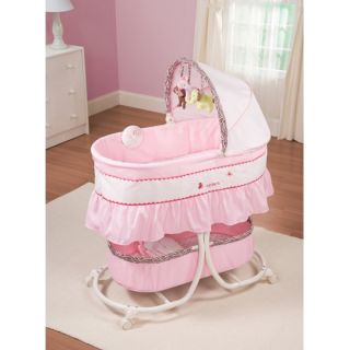   Cradle Me Soothing Jungle Jill Musical Bassinet PINK ~ BRAND NEW