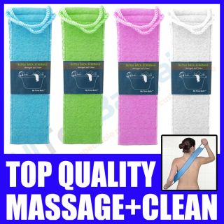 Back Scrubber Massage Cleans Bath Shower Brush Body Exfoliating Spa 