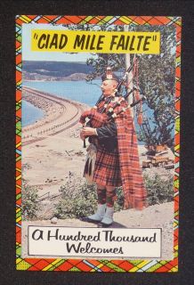1950s Ciad Mile Failte A Hundred Thousand Welcomes Bagpipes Cape 