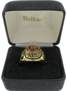 Balfour Ring Football NFL Team Cincinnati Bengals Sz 7 5