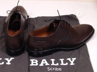 Bally Shoes $1195 Brown Scribe Edgard Oxford Handmade Dress Shoe 9 5 
