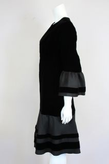 Pierre Balmain at Socialite Auctions Vintage Black Velvet Ruffle Dress 