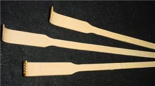 lot of 3 wooden bamboo back scratchers 18 long new