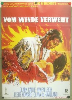 TF83 Gone with The Wind Gable Leigh Great German Poster