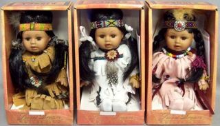 New Wholesale Lot of 6 Native Pride Dolls Gift Boxed Set ENPDOLL19 