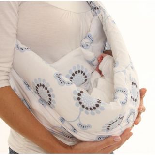 Baby Sense Sling Front Baby Carrier Papoose Trail Print or Stone Blue 
