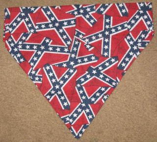 Confederate Rebel Flag Dog Bandana 5 Sizes XS XL
