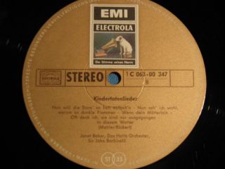 Mahler Baker Barbirolli German Electrola Stereo