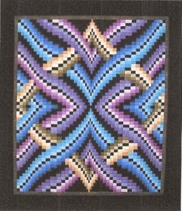 Illusion Bargello Strip Pieced Lockwood Quilt Pattern