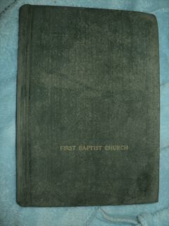Vtg 1926 First Baptist Church New Baptist Hymnal