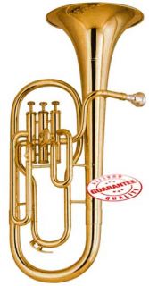 student 3 valves gold lacquered baritone horn sbar