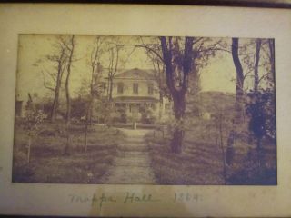 RARE 1864 Albumen Photo Mappa Hall Barneveld Trenton NY