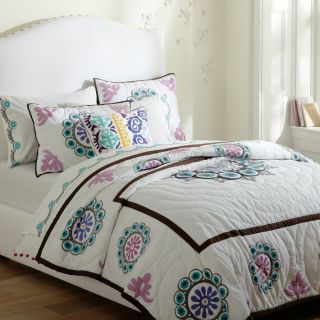 New Pottery Barn Teen Suzani Medallion Twin Quilt Cool