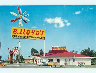   Pre 1980 TEXACO GAS STATION & GAMECOCK RESTAURANT Barnesville GA v4510