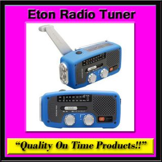 New Eton Radio Tuner Solar Crank AM FM Weather Band Radio NOAA LED USB 