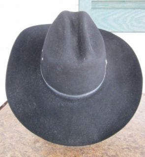 Good Mens Bailey Yuma Style Cowboy Western Hat Size 7 1/8 Black