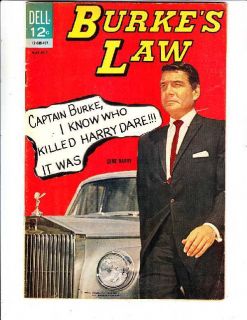 Burkes Law 2 strict FN Silver Age Dell TV G Barry 1964