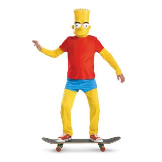 the simpsons deluxe bart simpson costume child