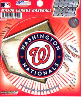 Washington Nationals Round MLB Team Logo Decal Sticker