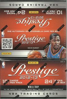 2012 13 Panini PRESTIGE Basketball NBA Trading Cards Sealed Retail Box 