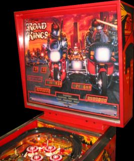 Williams Road Kings Pinball Machine Futuristic Harley Motorcycle Theme 