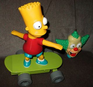 Bart Simpson Remote Control Skateboard, Crusty Remote Fully Fuctional 
