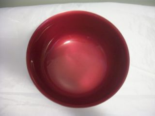 VINTAGE MID CENTURY REED & BARTON #105 DEEP RED ENAMELED SILVER PLATE 