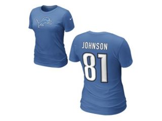  Nike Name and Number (NFL Lions / Calvin Johnson) Womens 