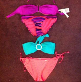Bandeau Bikini Lot 2 Suit 4 Piece Victorias Secret