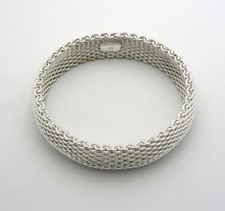 Tiffany Co Sterling Silver Somerset Mesh Bracelet
