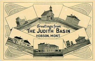 MT Hobson Judith Basin Hotel Opera House School R8773
