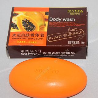 Papaya Handmade Bar Soap Skin Wash Bleach Body J53