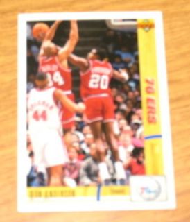 1990 91 NBA Basketball Trading Card Ron Anderson