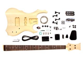 Unfinished Warlock Bass Guitar DIY Kit Project   New Make Your Own