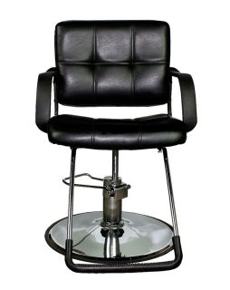   Gearsmith Professional Stylish Hydraulic Barber Salon Chair   Black