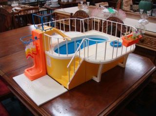 Vintage Barbie Dream House Swimming Pool 1980 Toy Toys Doll Dolls Play 