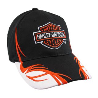 Embroidered Harley Davidson Tribal Flame Baseball Cap