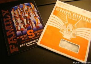 Syracuse University Mens Basketball Season Tickets 2011   2012 Season 