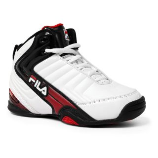 Fila Youth Boys Kids Clutch Athletic Basketball Sneaker Shoes White 