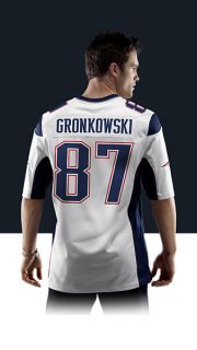    Rob Gronkowski Mens Football Away Game Jersey 479393_104_B_BODY