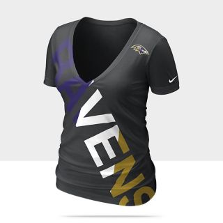  Nike Off Kilter Tri Blend (NFL Ravens) Womens T Shirt